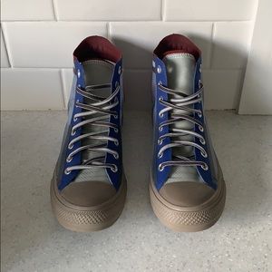 Converse High Tops W9/M7 Translucent Mesh Blue